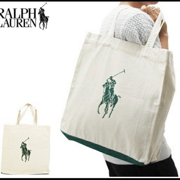 Ralph Lauren Handbags - NWOT Polo Ralph Lauren Canvas Tote Bag